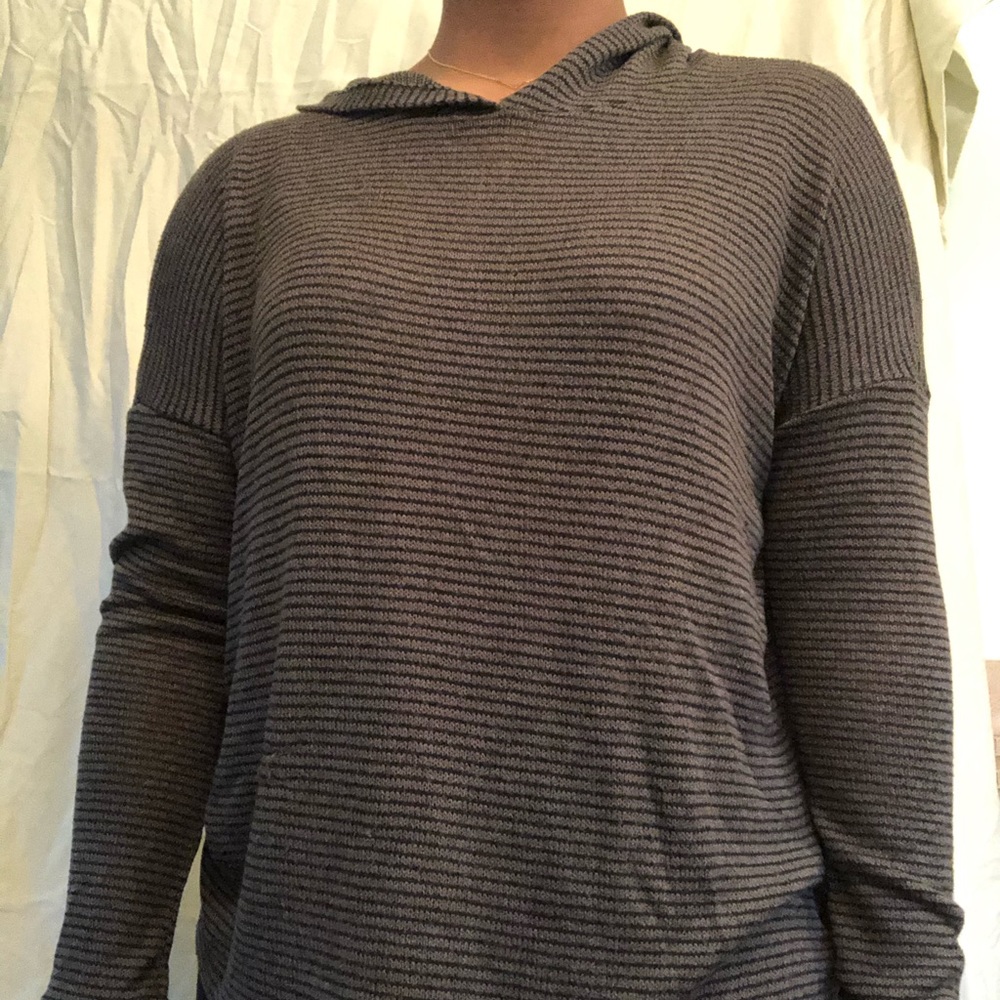 Olive/Black Hooded Sweatshirt